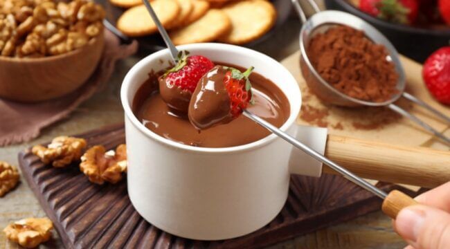 fondue de chocolate